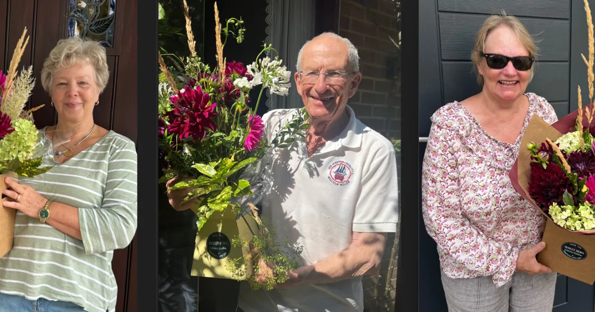 Floral bouquets for ‘Henley heroes’